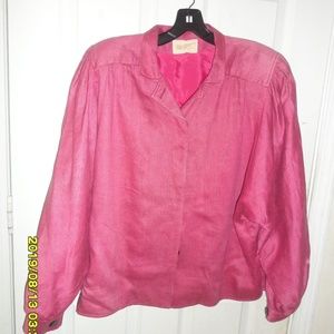 DON SAYRES Pink Button up Jacket